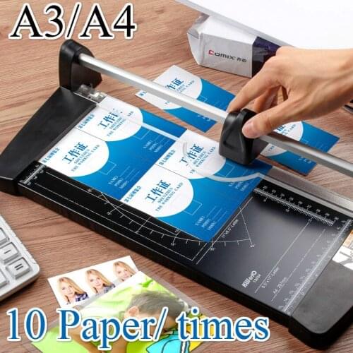 Portable Alloy A4 A3 Precision Paper Cutter Photo Trimmers Diy Scrapbook Cut Tools Cutting Mat Board Home Office Supplies