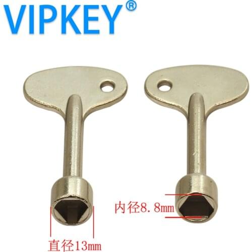 Triangle hole train blank key