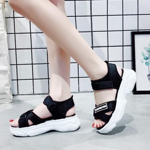 Summer Fashion Womens Wedges Sandals Beach Casual Female Platform Peep Toe Shoes Slingback Lady Mixed Colors Buckle Sandals