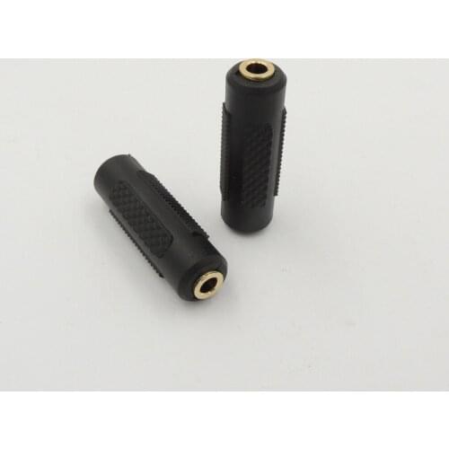 50 pcs Gold Plate 3.5mm Female to 3.5mm Female Stereo Coupler 1/8" Jack Audio Adaptor Connector