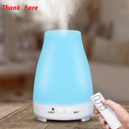 THANKSHARE Ultrasonic Air Humidifier Aroma Essential Oil Diffuser Aromatherapy Cool Mist Maker 200ml For Home Office SPA Fogger