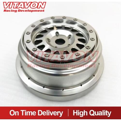 VITAVON CNC alumium bead lock wheel For Super Baja Rey 2.0 1/6 Silver new style