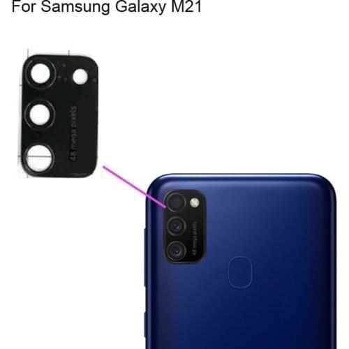 High quality For Samsung Galaxy M21 Back Rear Camera Glass Lens test good For Samsung Galaxy M 21 Replacement Parts