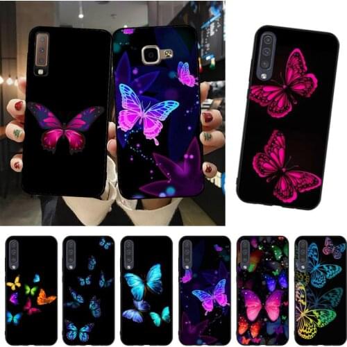 YNDFCNB Butterfly Patterned Phone Case For Samsung A51 A71 A40 A50 A70 A10 A20 A30 A6 A7 A8 A9
