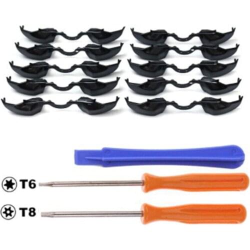 Replacement LB RB Bumpers Buttons Key + T6&T8 Screwdrivers Repair Tools + Crowbar For xbox-one Elite Controller
