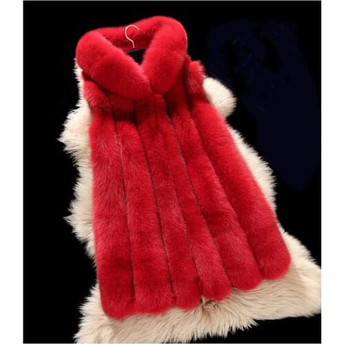 ZADORIN 2020 Winter Coat Women Luxury Furry Faux Fur Vest Hooded Warm Faux Fur Jacket Coats Female Slim Waistcoat veste femme