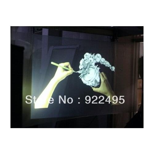 1.524mx2m) Free delivery cost Dark gray Holographic Rear Projection film for advertising,shop advertisement
