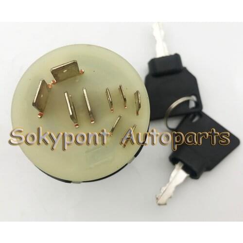 1 pc Ignition Switch with 2 Keys 701/80184 50988 85804674 Fit For JCB 3cx 4cx