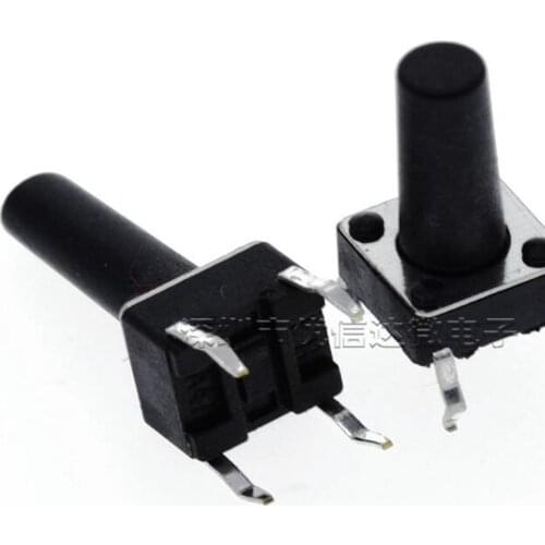 100PCS/LOT Touch Push Button Switch Tact Switch 6X6X13mm 4-pin DIP 6*6*13mm Best quality