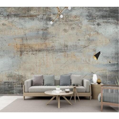 Beibehang Custom wallpaper 3d large murals hand-painted high retro cafe background wall living room bedroom decoration painting