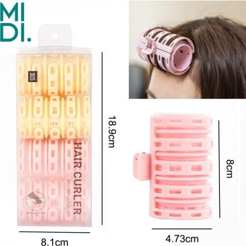 4pcs/Box Self-Adhesive Hair Rollers Professional Home Use DIY Magic Styling Roller Large Hairdressing Roll Curler Beauty Tool