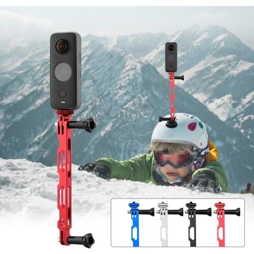 Adapter Aluminum Extension Arm for Insta360 ONE X2/X Panoramic Camera Helmet Mount Bracket for Insta 360 ONE X2 Accessories