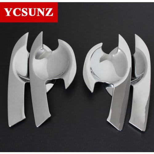 Car Accessories ABS Chrome Door Handle Inner Trim For Mazda Bt50 2012-2018 2019 2020 Car Styling