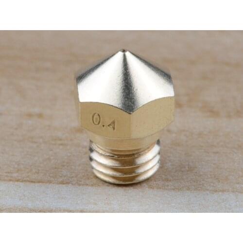 Free shipping 10pcs/lot 3D Printers parts MK10 Nozzle 0.2mm-2mm mk10 BRASS nozzle 7mm screw M7 Thread nozzle For 1.75mm Filament
