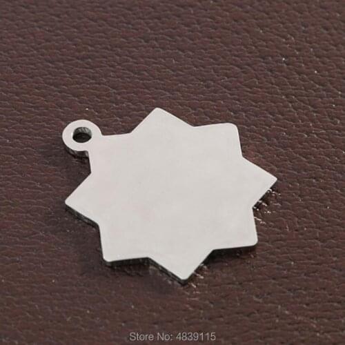 100pcs/lot Stainless Steel Two Superimposed Squares Dog Tags Pet ID Tags with Mirror Polished Surface