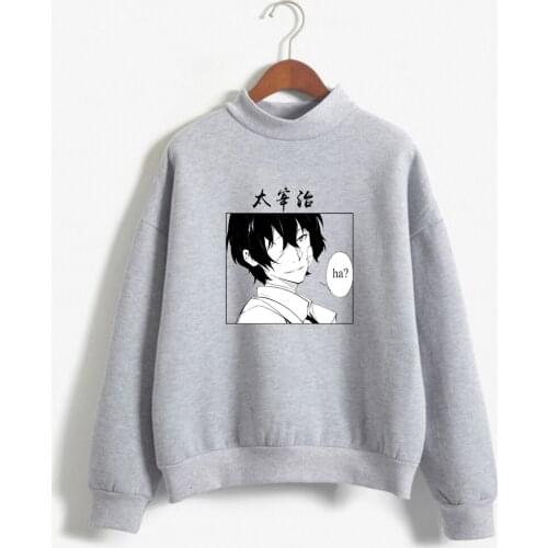 Bungo Stray Dogs Long Sleeve Woman Sweatshirts with Print Hoodies Lady Tops Autumn