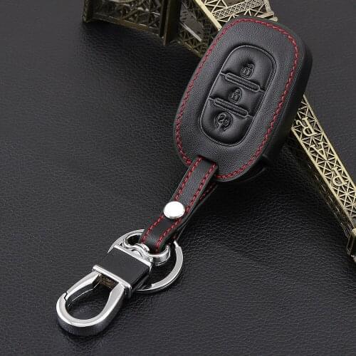 3 Button Remote Key Fob Case Cover For Renault Duster Sandero Captur Logan Clio Laguna Scenic 2016 2017 car keys accessories