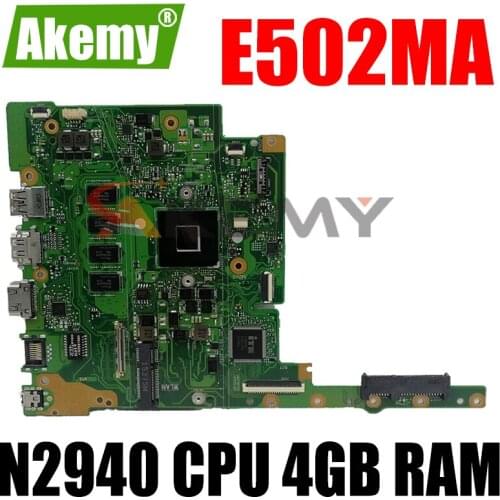 E402MA MAIN_BD._4G/N2940/AS EDP 90NL0030-R00030 N2940 CPU 4GB RAM For ASUS E402MA E502MA Laptop motherboard 100% Tested