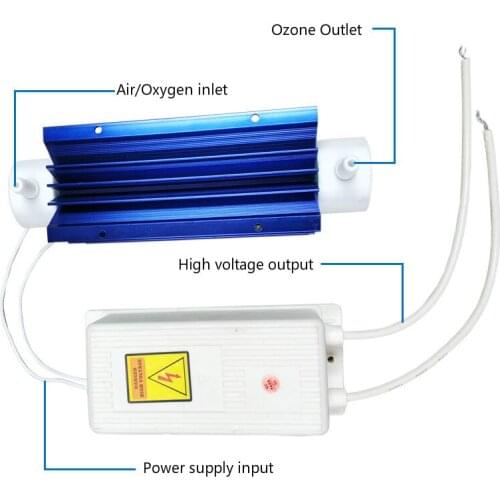 Ozone Generator Fittings 10G Quartz Tube +200V Module Power Supply Food and Cosmetics Purification Workshop Disinfection Machine