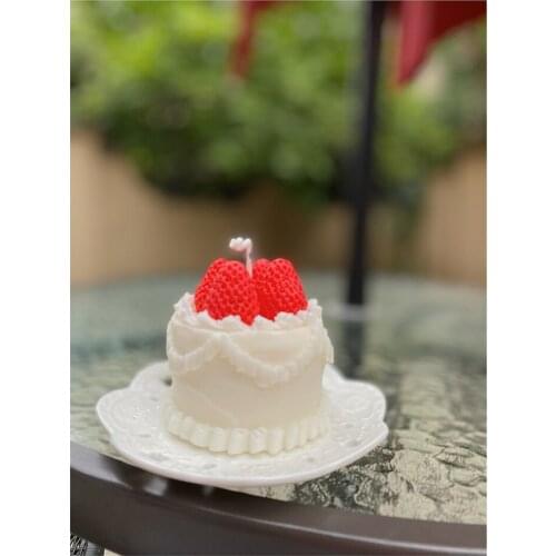 Decorated Cake Silicone Material Handmade Candle Mold DIY Aromatherapy Soap Molds Chocolate Cake Mould Home Decoration