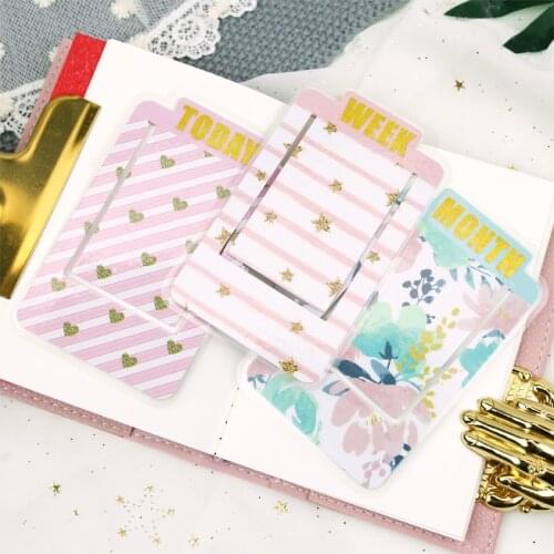Fromtheon Original PVC Covered Plastic Bookmarks for Books Today Week Month Index Book Markers Planner Accessories Stationery