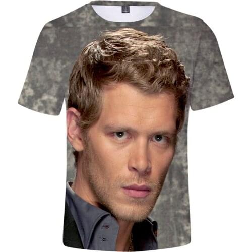 Aikooki Hot Sale 3D Niklaus Mikaelson T shirt Men/Women Fashion Casual Hip Hop T-shirt 3D Print Niklaus Mikaelson Mens T-shirts