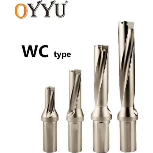 BEYOND WC-type U Drill 13mm-40mm 2D 3D 4D 5D Indexable U Drilling Bit High efficiency use WC Carbide Inserts 21 22 23 24 25 mm