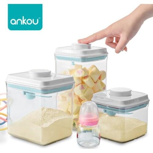 Baby Milk Formula Container Dried Milk Storage Box Snap Fastener Sealed Large Capacity Moisture-Resistance Cereal Food Box