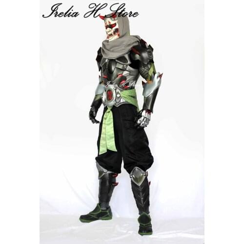 Genji OW Cosplay Costume Devil Genji Full Set High quality private custom made cloth with armors Halloween costumes for boy gift