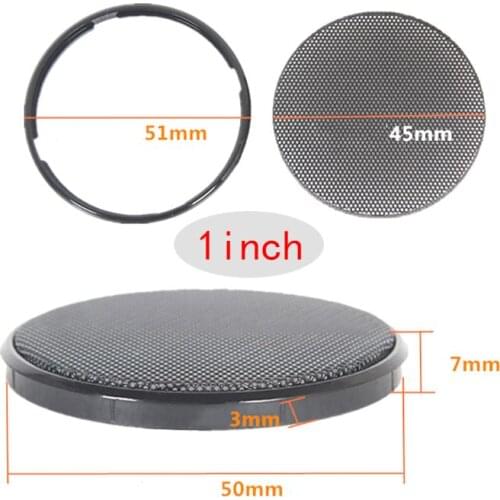 1/2/3/4/5/6 Inch Black Car Speaker Grill Mesh Round Horn Protective Cover Circle Enclosure Net DIY Decorative Accessories