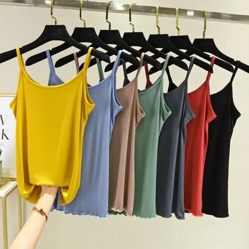 Summer Womens Halter Vest Solid Color Sexy Halter Top Street Casual Woman Tees Loose Plus Size M-XL KD155