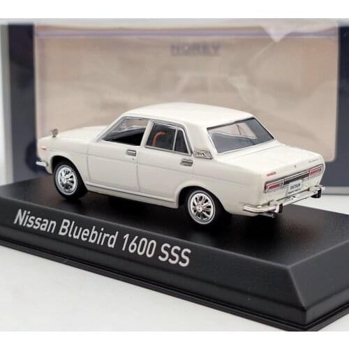 Diecast 1/43 Scale 1/43 Nissan Bluebird 1600 SSS 1969 Alloy Model Cars Display Adult Collection Toys for Boys Gift Color Boxed