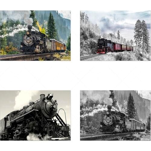 Locomotive posters, winter train posters, home decoration art, wall art, office posters, wall decoration, room posters, corridor