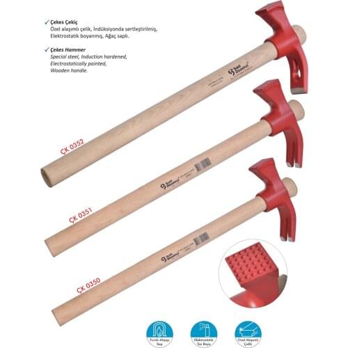 Hammer Construction Tool Woodworking Hand Tool Nails Carpenter Hammer Camping Welder Geology Claw Sait Blacksmith Çekes ÇK0350