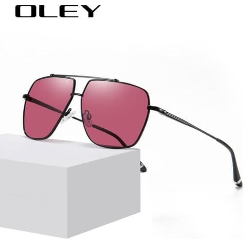 OLEY 2020 Brand Pilot Style Aluminum Sunglasses Polarized UV400 Mirror Male Sun Glasses Women For Men Oculos De Sol