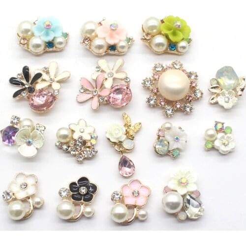 New variety of mixed fashion rhinestone flower brooches dress bow tie bow tie decoration handmade Alloy headdress wedding design