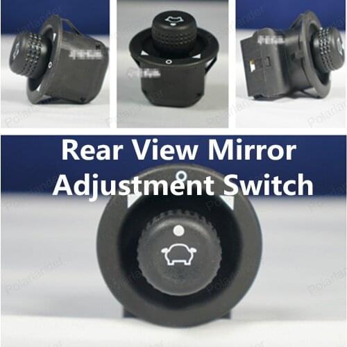 Polarlander 93BG1767-BA for Old M/ondeo Rear View Mirror Adjustment Switch Car Side View Mirror Adjust Knob Chrome