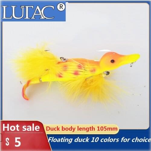 LUTAC Duck lure Bass lure Plopping Splashing Artificial Fishing tackle floating 29g Duck