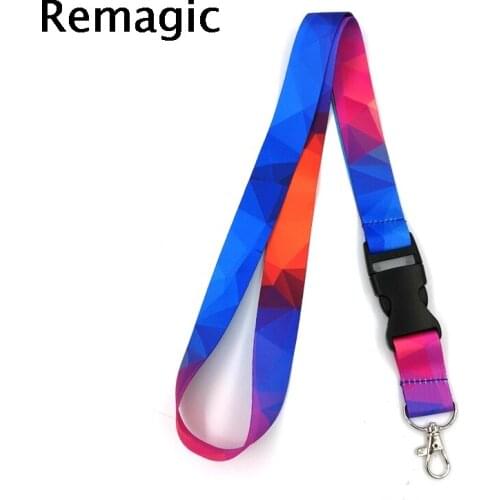20pcs Triangles Color Lanyard for Keys Phone Cool Neck Strap Lanyard for Camera Whistle ID Badge Cute webbings ribbons Gifts