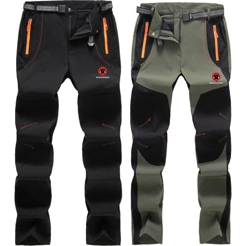 SCRIOSADH Outdoor Brand Quick-drying Pants Men Women Waterproof Breathable Pants Camping Hiking Fishing Quick-drying Pants