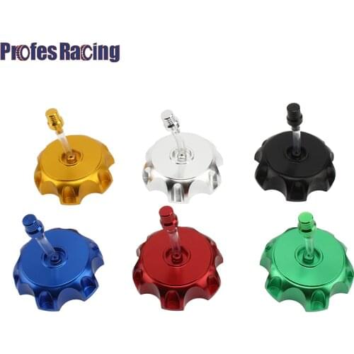 Universal Motorcycle Aluminum Gas Fuel Gas Fuel Tank Cap Breather Vent Replacement Lid For 90 110 125CC Dirt Bike Pit Pro ATV