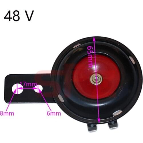 48v universal motorcycle electric horn kit waterproof round horn horn suitable for scooter moped off-road vehicle ATV