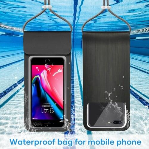 Universal Waterproof Phone Pouch Universal Clear Cell Phone Dry Bag with Float Function for Water Games Beach Pool Phone Case