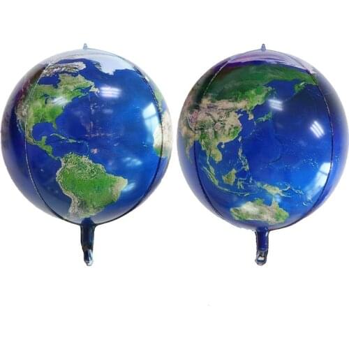 22 inch 4D Stereoscopic Foil Balloons Earth balloon Football Globos Globe Air balloons Birthday party ball Childrens Day Gifts