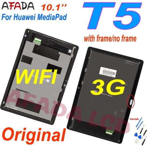 10.1" Original Lcd For Huawei MediaPad T5 AGS2-L09 AGS2-W09 AGS2-L03 AGS2-W19 LCD Display Touch Screen Digitizer Assembly Frame