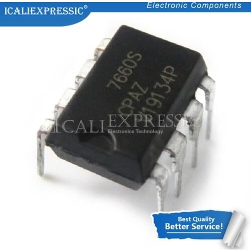 10PCS ICL7660SCPAZ ICL7660SCPA ICL7660CPA ICL7660S ICL7660 DIP-8 new original In Stock