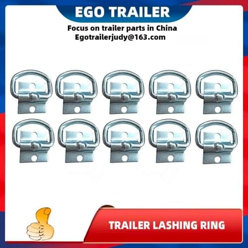 10PCS Tie Down Rings Lashing Ring With Staple Cleat Lashing Point deck ring, rope ring D ring anchor trailer parts