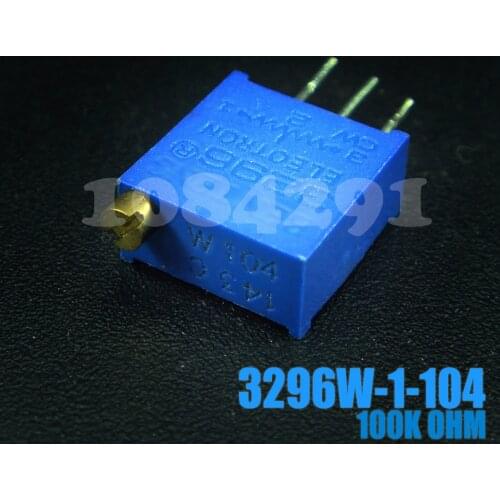 10pcs/lot 100K Ohm 3296W-1-104 Potentiometer Trim Trimmer Variable Resistor