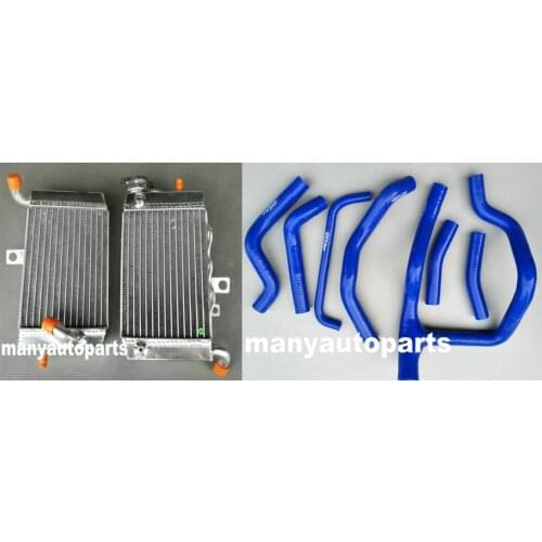 ALUMINUM RADIATOR & blue hose for HONDA XRV750 XRV 750 AFRICA TWIN NEW