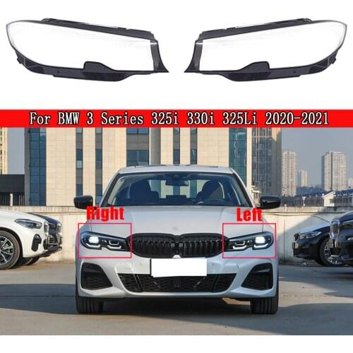Auto Head Lamp Light Caps For BMW 3 Series 325i 330i 325Li 2020 2021 Front Car Lampshade Glass Lens Case Shell Headlight Cover